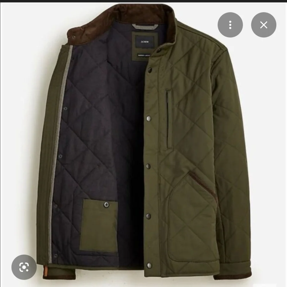 J. Crew Quilted Sussex Chore Jacket Army Green Men’s XS